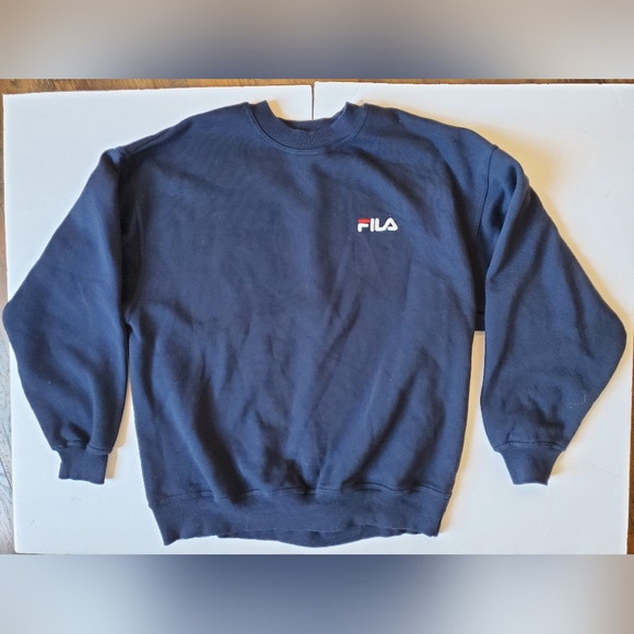 Fila Navy blue Mens Sweatshirt Size Large - Picture 1 of 7